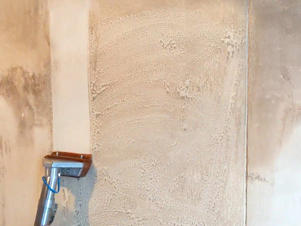 BlueVac interior masonry surface-cleaning equipment