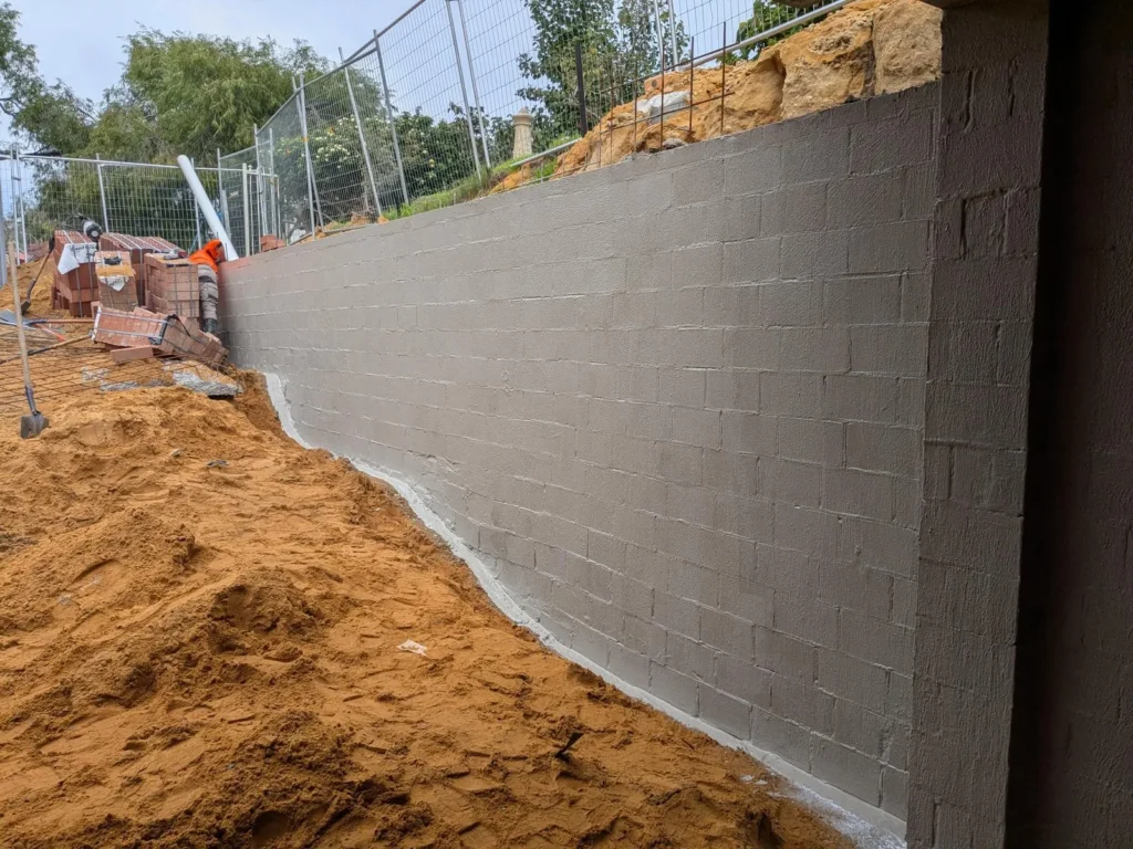 Basement Waterproofing project work in Perth
