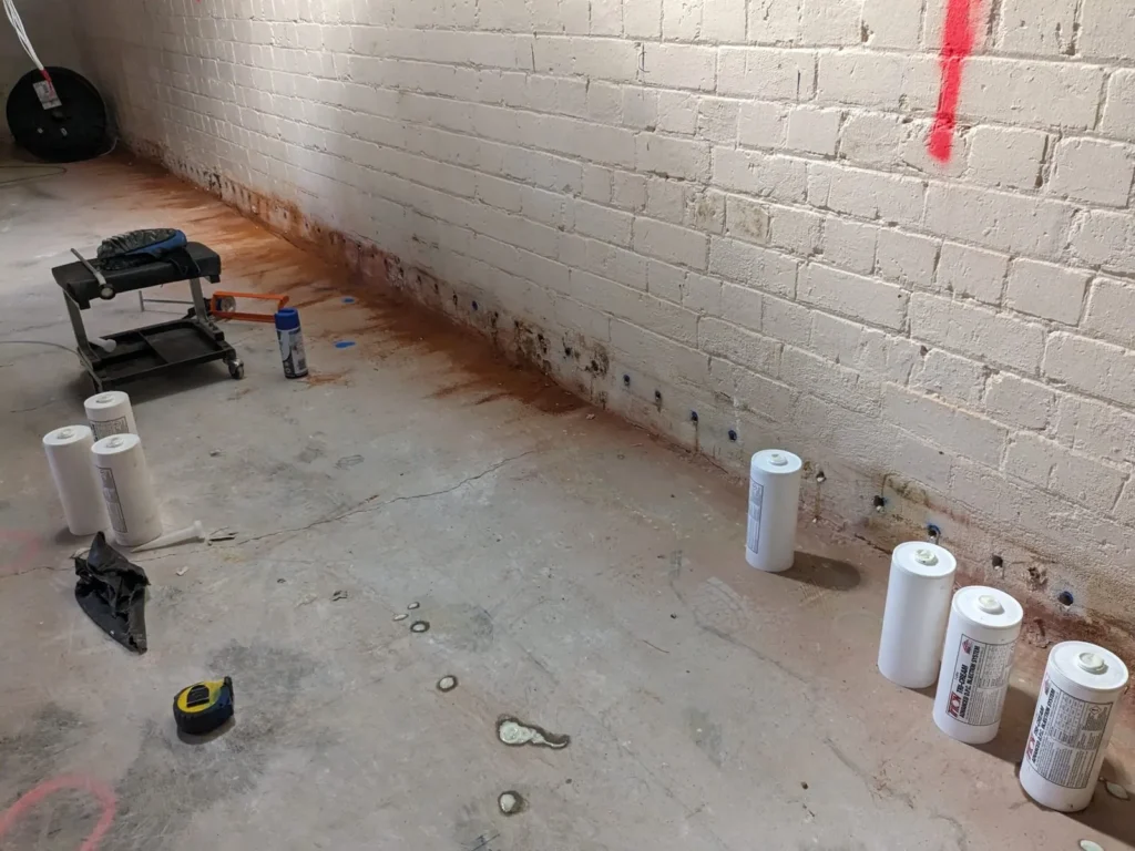 Rising Damp Repairs work in a Perth home