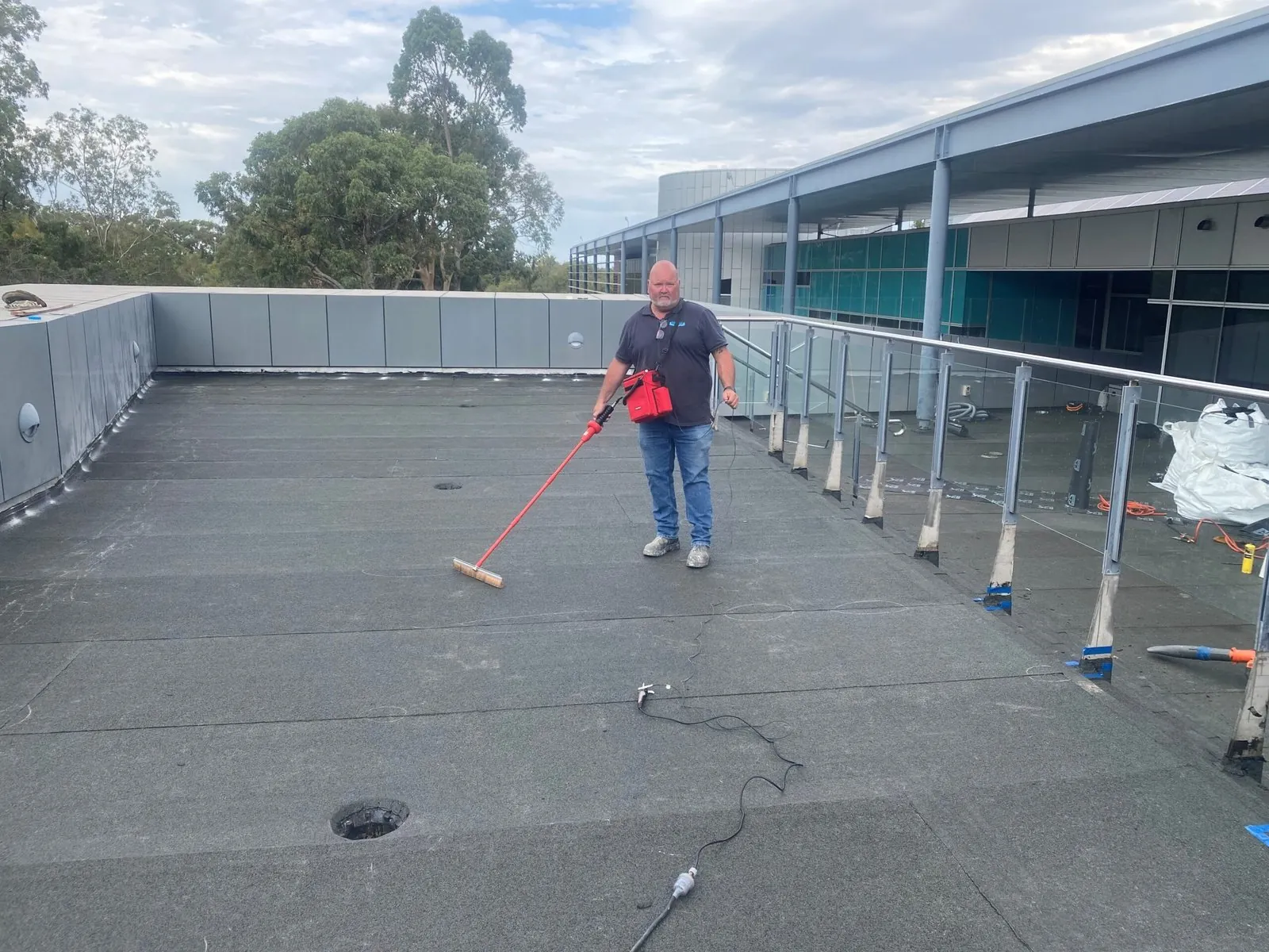 UWA Business School waterproofing work in Crawley, WA, project photo 2