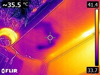 FLIR thermal imaging used during a Waterseal leak investigation